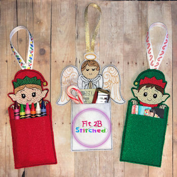 Christmas ITH Treat Pocket Set 3