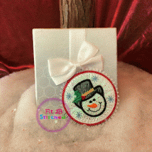 Christmas Snowman Head FSL BBL Orn 2 Szs