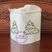 Christmas Tree ITH Tissue Cover 5x7