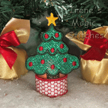 Christmas Tree FSL Tea Light Orn Wrap 4x4