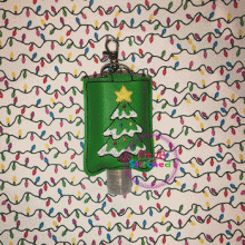Christmas Tree ITH 1 Oz. Sanitizer Case 4x4