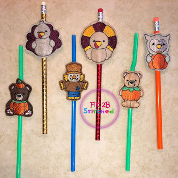 Chunky Fall ITH Pencil-Straw Buddy Set 1