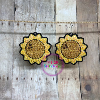 Chunky Fall Sunflower FSL Earring Set