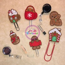 Chunky Gingerbread ITH Felties Set 1