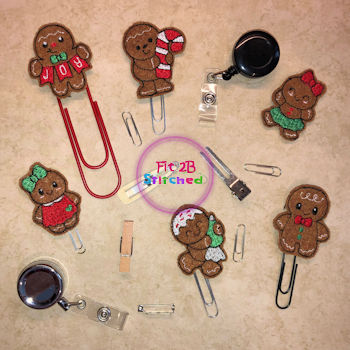 Chunky Gingerbread ITH Felties Set 2