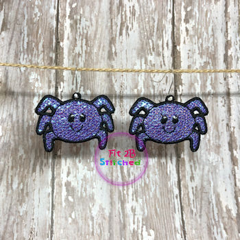 Chunky Halloween Spider FSL Earring Set