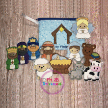 Chunky Nativity ITH Finger Puppet Set