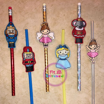 Chunky Nutcracker ITH Pencil-Straw Buddy Set 1