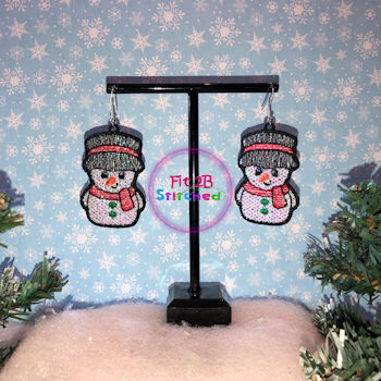 Chunky Snowman FSL Earring Set