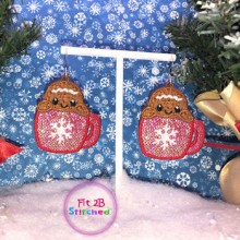 Cocoa Gingerbread FSL Earring Set