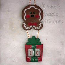 Count Down Til Christmas ITH-Gingerbread Boy