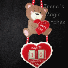 Count Down Til Valentine ITH-Bear