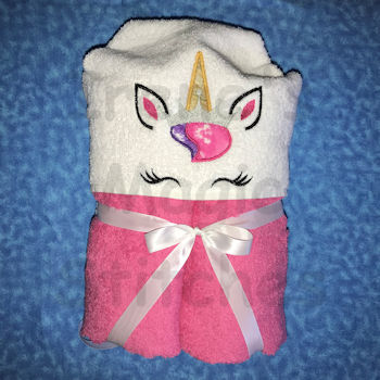 Crown Unicorn Towel Hoodie