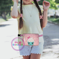 Cupcake Cutie ITH Lined Zipper Waist Pouch 5x7