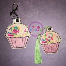 Cupcake ITH Shaker Tag 2 Sizes