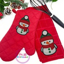 Cute Snowman Appl 2 Sizes