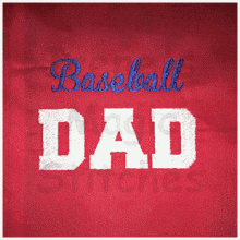 Dad Baseball 4x4-5x7