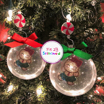 Dancing Gingerbread Floating FSL Orn 2 Sizes