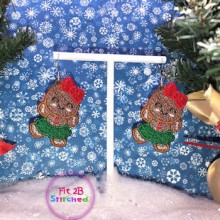 Dancing Gingerbread FSL Earring Set
