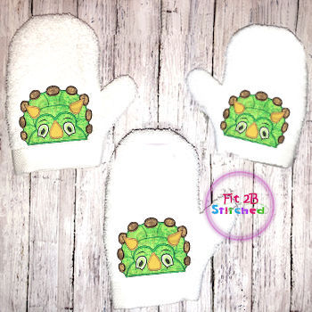 Dino Dan Bath Mitt ITH 5x7