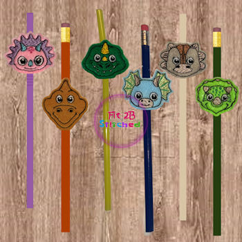 Dino ITH Pencil-Straw Buddy Set 1