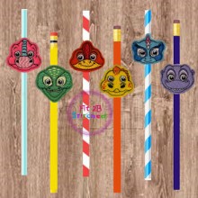 Dino ITH Pencil-Straw Buddy Set 2