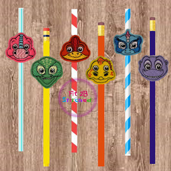 Dino ITH Pencil-Straw Buddy Set 2