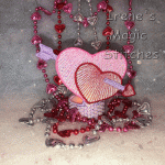 Double Heart FSL Tea Light Orn Wrap 4x4