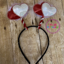 Double Heart ITH Flasher Headband Antenna