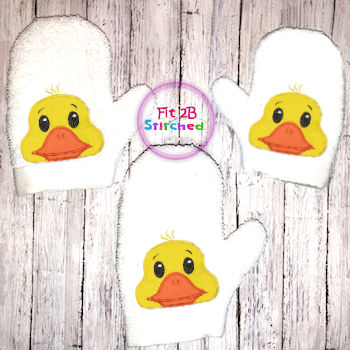 Duckie Bath Mitt ITH 5x7