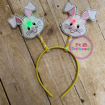 Easter Bunny ITH Flasher Headband Antenna