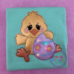 Easter Chick Flasher Appl. 2 Sizes