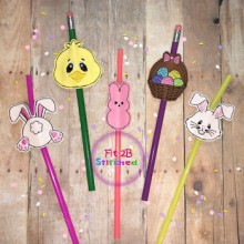 Easter ITH Pencil-Straw Buddy Set 1