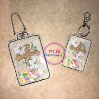 Easter Lily Cross ITH Shaker Tag 2 Sizes