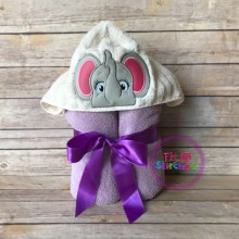 Elephant 2 Towel Hoodie