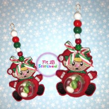 Elf Boy ITH Candy Cup Holder 2 Sizes