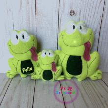 Felix Frog ITH Stuffie 3 Sizes