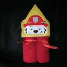Fire Pup Towel Hoodie