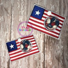 Flag ITH Candy Cup Holder 2 Sizes
