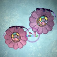Flower 1 ITH Candy Cup Holder 2 Sizes