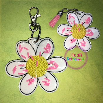 Flower 2 ITH Shaker Tag 2 Sizes