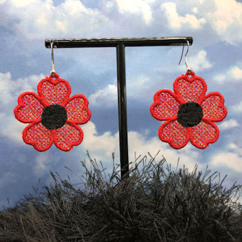 Flower 3 FSL Earring Set