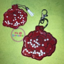 Flower 4 ITH Shaker Tag 2 Sizes