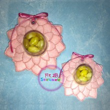 Flower 8 ITH Candy Cup Holder 2 Sizes
