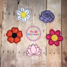 Flower Feltie ITH Set 1