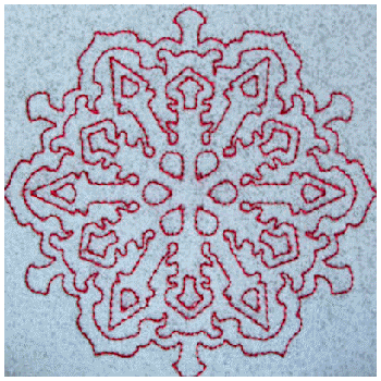 Frosty Line Snowflakes 5x7 Set 1