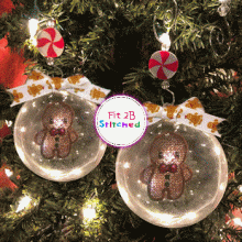 Gingerbread Boy Floating FSL Orn 2 Sizes