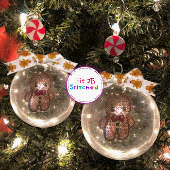 Gingerbread Boy Floating FSL Orn 2 Sizes