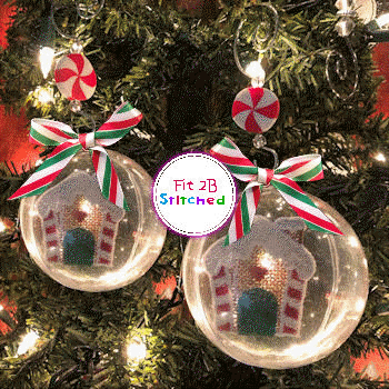 Gingerbread House Floating FSL Orn 2 Sizes