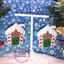 Gingerbread House FSL Earring Set